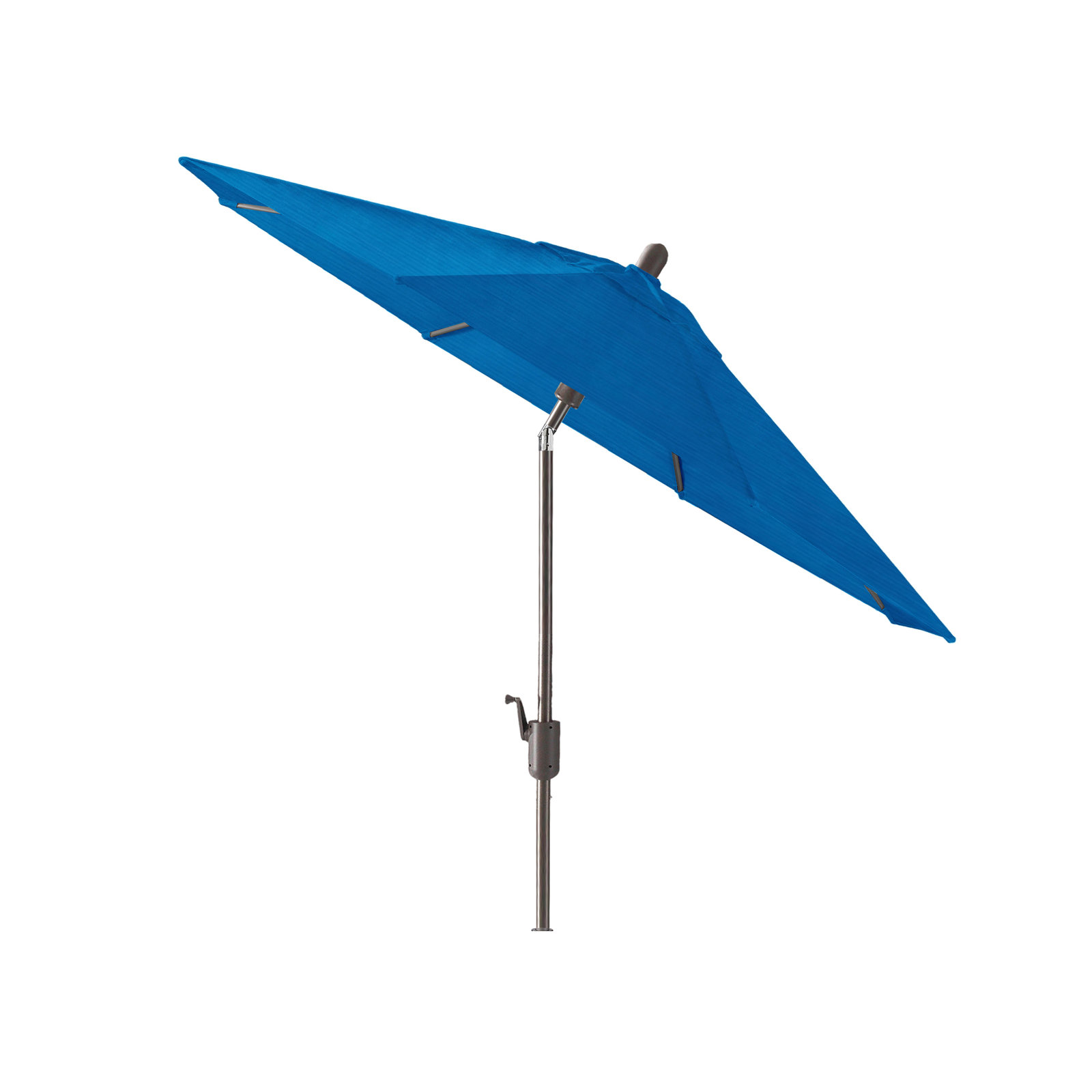Natalie 104'' Outdoor Polyester Umbrella, Antique Bronze, Pacific Blue