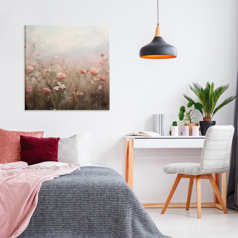 «Blooming Pink Meadow Flowers» par Arlington Prints, H 36 po x l 36 po