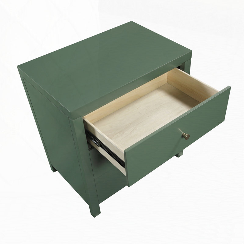 3-Drawer Nightstand, Antique Green