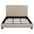 Copper Oatmeal Upholstered Eastern King Panel Bed