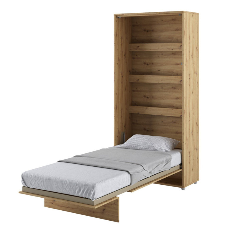 Ey Storage Bed, Oak, European Single (90 x 200cm)