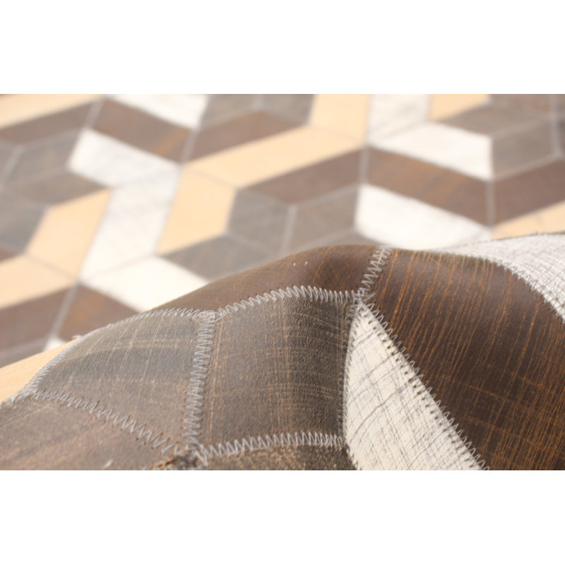 Cowhide Patchwork Indoor Rug