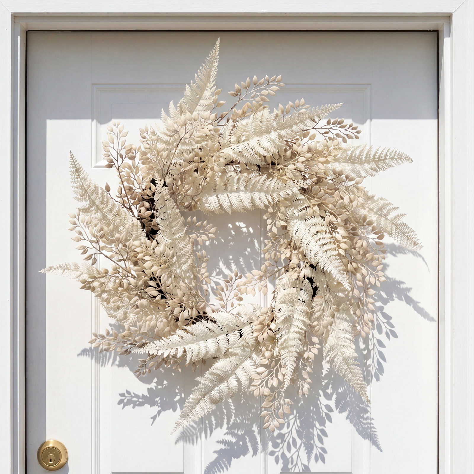 24" Linen Fern Wreath