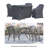  Outdoor Dining Set Covers For Chachere 4-Person Round Table & Chairs, Water-Repellent UV-Resistant Polyester