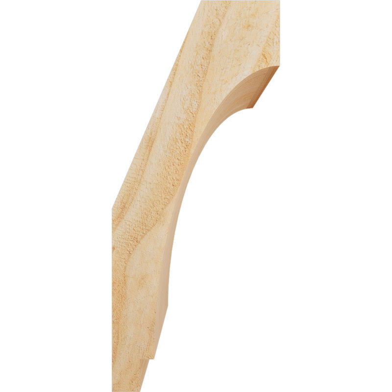 Attelle impériale du genou, Sapin de Douglas, Brute, H 14 po x l 6 po x P 6 po