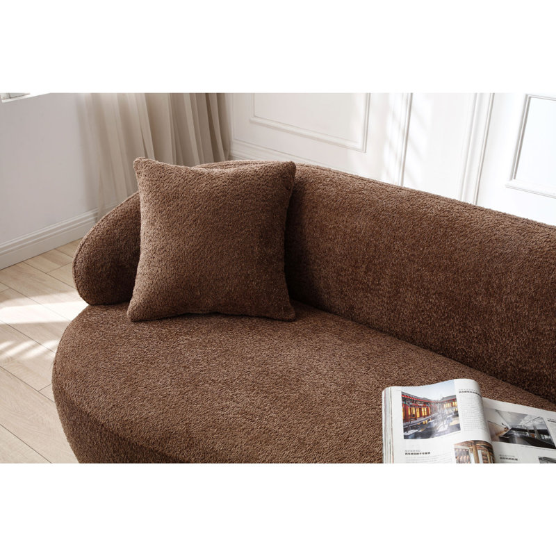Canapé brun à 3 places Mid-Century, Brun