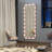 Wall standing Bedroom Hotel Full Length Mirror with LED Bulbs Touch Control
