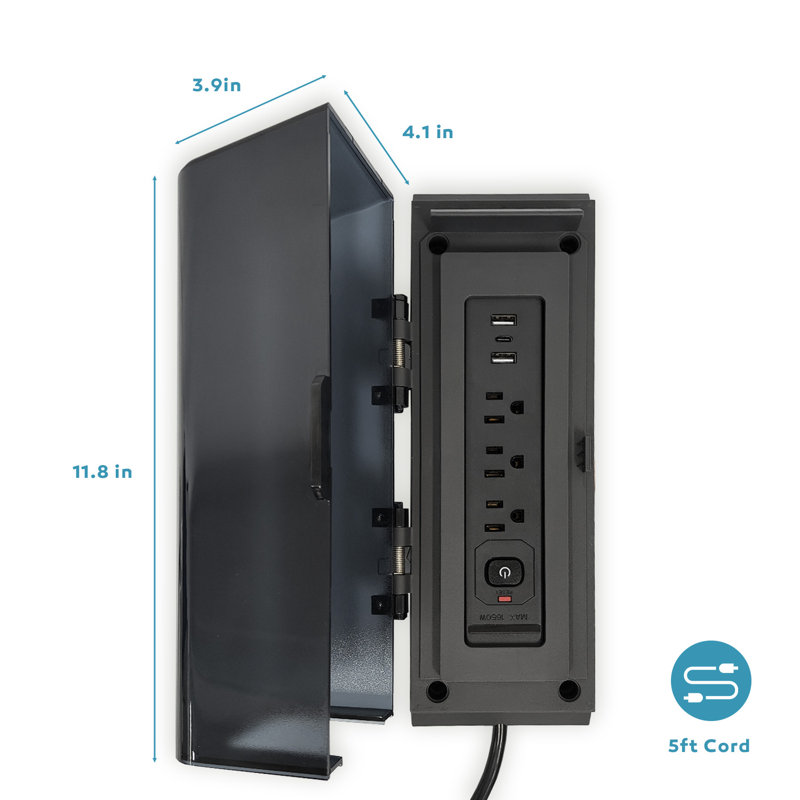 Mirador Power Socket with USB Port & Protective Cover