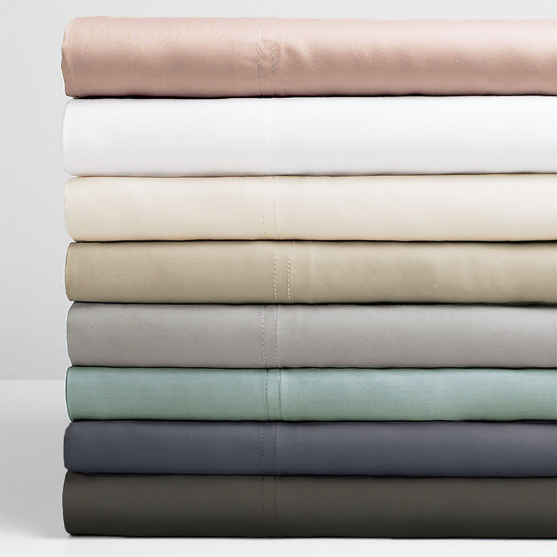 Bamboo Sateen Sheet Set, Queen, White