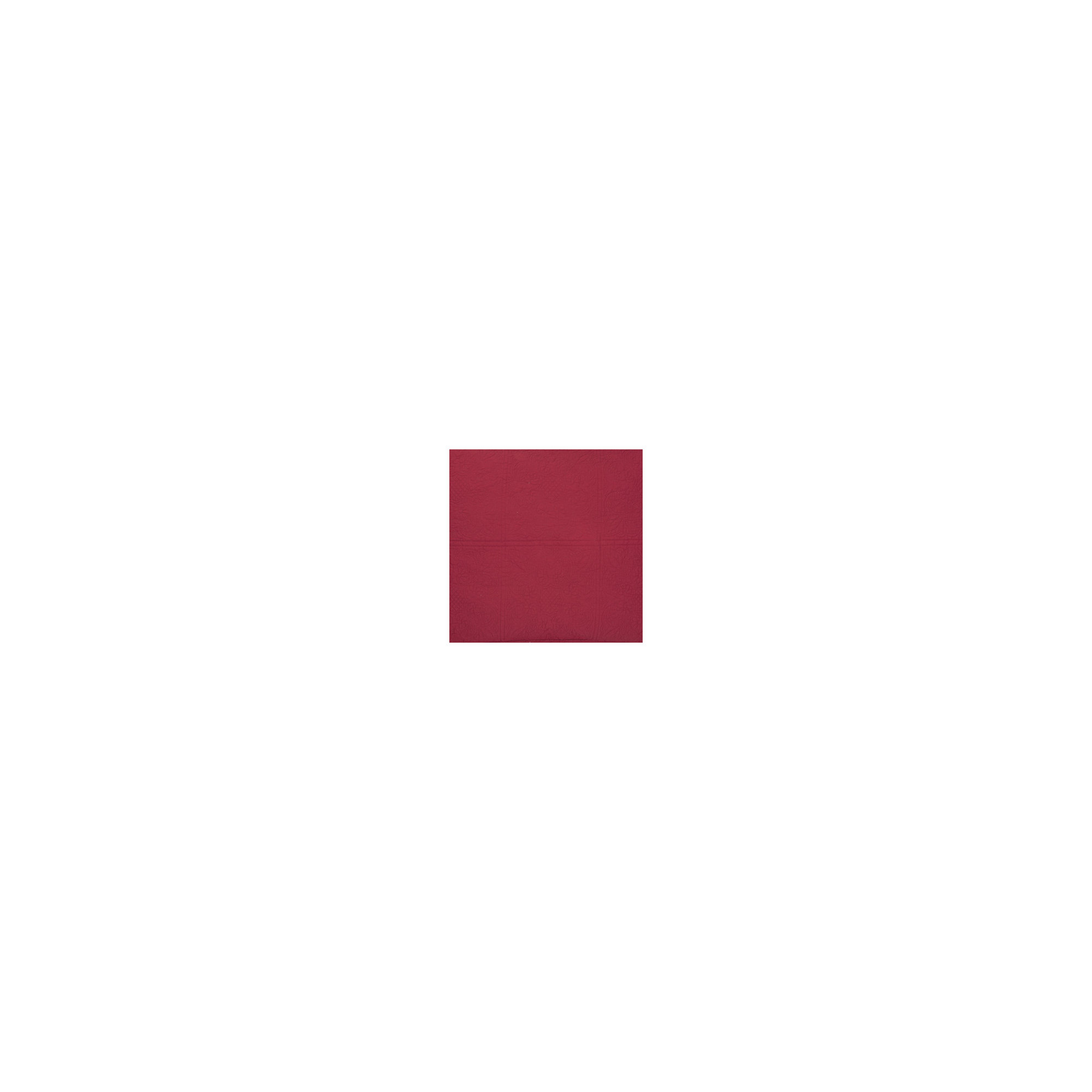 Home Matelasse Cotton Sham, Red, Euro
