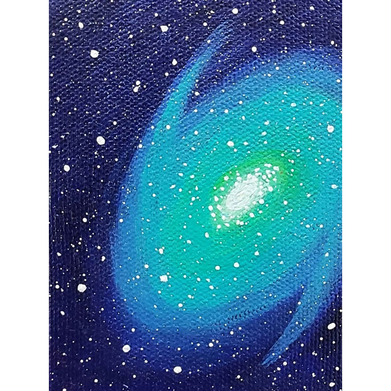 Éclat de galaxie | Acrylique sur toile tendue | Peinture de Shraddha Shirsat