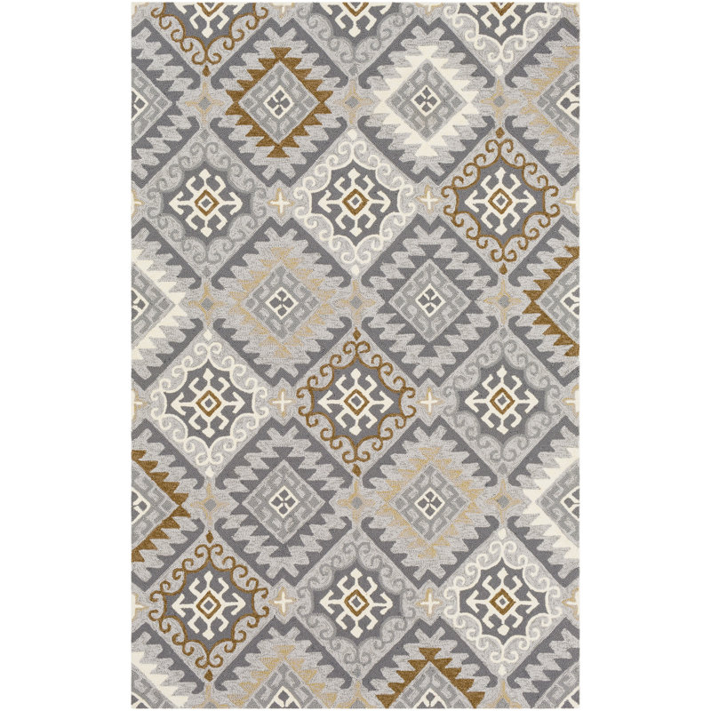 Crumpton Moroccan Indoor / Outdoor Rug, Rectangle 5' x 8'