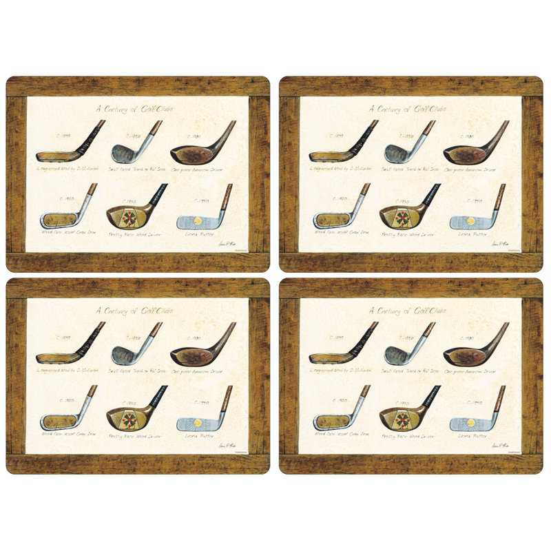 Pimpernel, une histoire de napperons de golf 15,7 po x 11,7 po