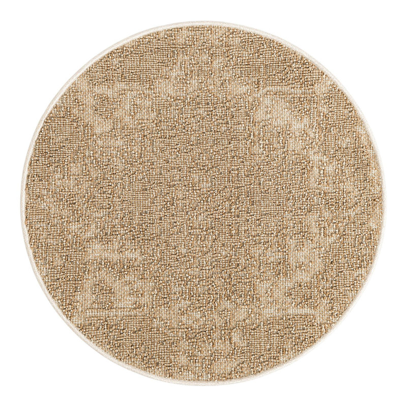 Tapis d'extérieur traditionnel, Rond 3 pi 1 po