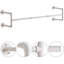 Amyah 322.58cm Wall Mounted Clothes Rack-789631716