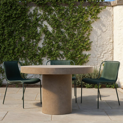 Kareen Concrete Pedestal Dining Table