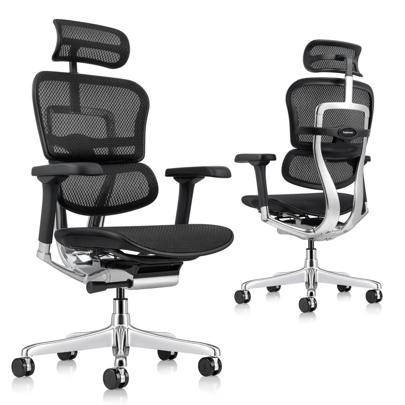 Chenille Office Chair, Black