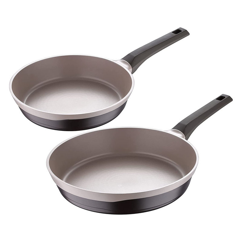 Aluminum Non-Stick Frying Pan Set, Brown