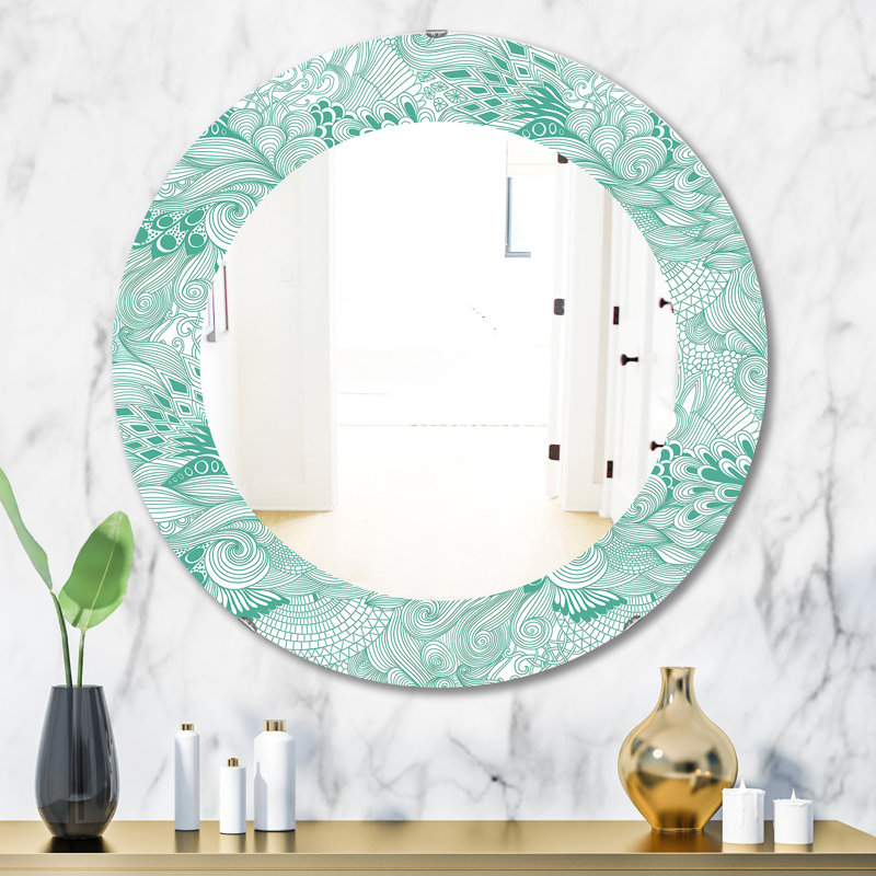 Miroir d'appoint moderne sans cadre, H 31,5 po x l po