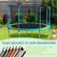 SENCHO GINSYTALIOR Round Backyard Trampoline with Safety Enclosure-1758542336