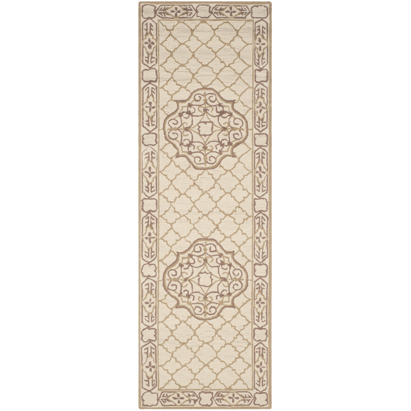 Oudkerk Hand Hooked Performance Geometric Rug, Runner 2'6" x 10'