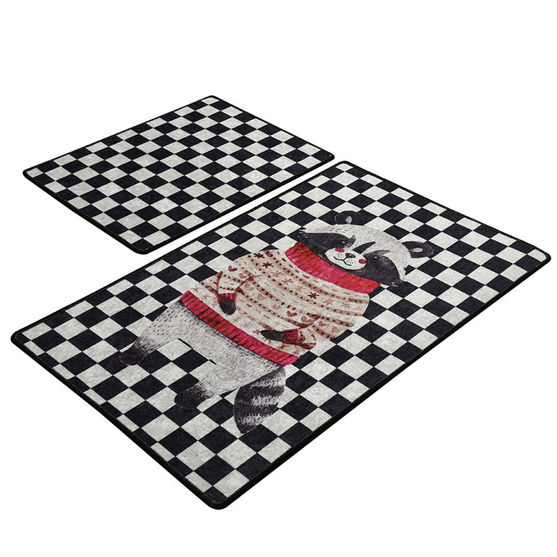 Antibacterial Bathmat Set (2 Pieces), 100% Polyester, 19.7 x 23.6 inches & 23.6 x 39.4 inches | Non-Slip Underside, Pile Height: 0.4 inches | Machine Washable, Soft and Durable, Ideal for Bathroom Safety & Comfort