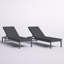 Ayten 77.5" Reclining Chaise Lounge Set with Cushions-1075185502