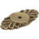 Emtek Ribbon and Reed Backplate Novelty Backplate for Knobs