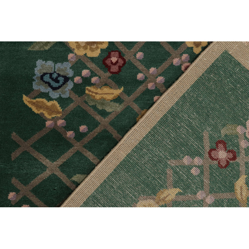 One-of-a-Kind Hand Knotted Area Rug, Rectangle 8'10" x 11'6"