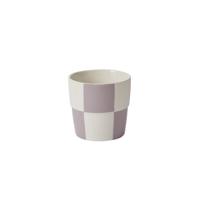 Checkerboard Pot 5"x 5", 5" H x 5" W x 5" D