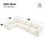 Canapé-lit modulaire moderne en L-100217794