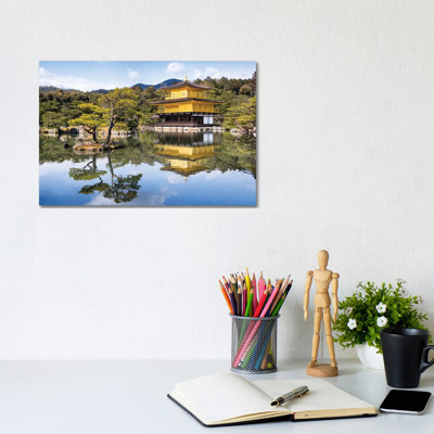 Kinkaku-Ji by Jan Becke - Wrapped Canvas Gallery-Wrapped Canvas Giclée