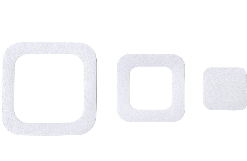 Tapis de bain adhésif multi-pièces, Transparent