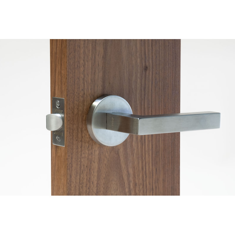 Ensemble de levier Alpine 90 avec rosette ronde, Acier inoxydable satiné, 2.75"