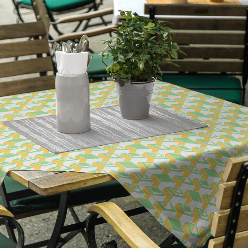 Nappe de gratte-ciels classiques, Jaune/vert