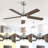 Ceiling Fan With Light For Bedroom, Living Room - Remote Control, 3 Color Dimmable LED & Memory Function, Reversible DC Motor, 1/4/8H Timer