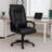 Executive Office Chair With Padded Arms, Faux Leather, Tilt Tension