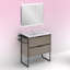 Jeaneane 1000 mm Freestanding Single Vanity with Integrated Ceramic Basin-472167705-472167711