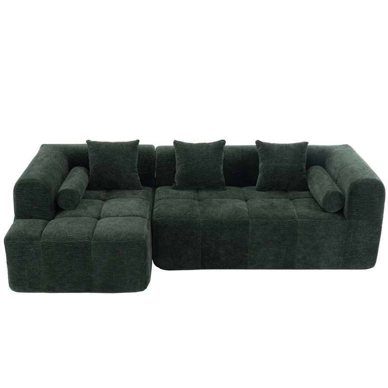 101.2"  Sectional Sofa Full-Compressed Sofa Modular Sofa