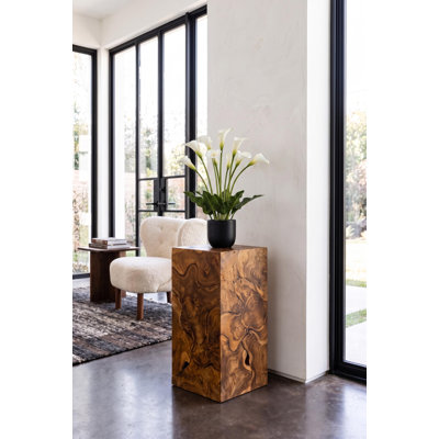 Teak Slice Pedestal