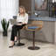 Ensemble de 2 tabourets de bar modernes pivotants avec repose-pieds réglables pour la cuisine et la salle à manger-116565909