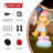 6FT Lighted Macaron Inflatable Rotating Gingerbread Man Decor