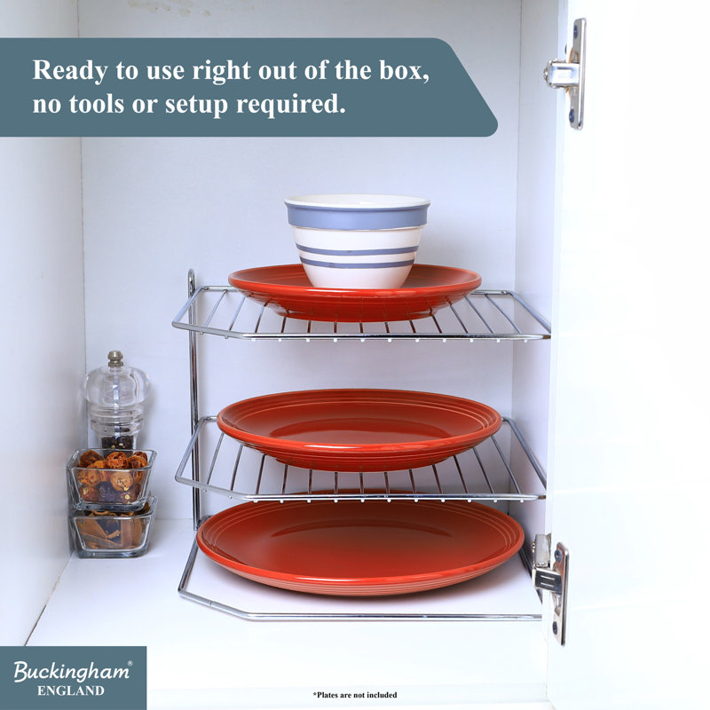 Buckingham 3 Tier Plate Organising Kitchen Rack