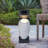 10x8.1x23.4" Water Fountain with Vase Design, with Light and Pump, for Indoor and Outdoor