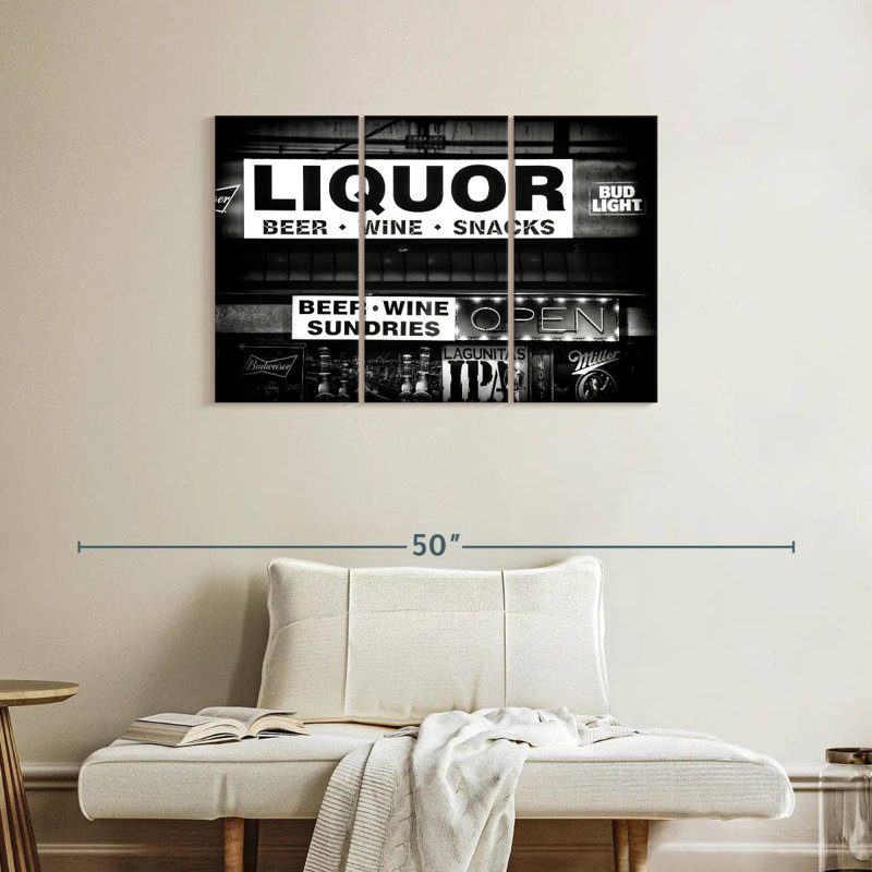 «Black Nevada Liquor, H 24 po x l 38 po