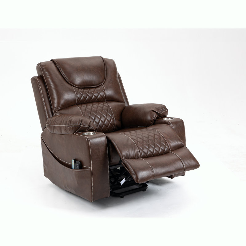 Power Lift Assist Recliner Chair, Brown