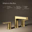 Kohler Taut Widespread Bathroom Faucet with Pop-Up Drain Assembly, 3 Hole 2-Handle Bathroom Sink Faucet, 1.2 gpm-950393707