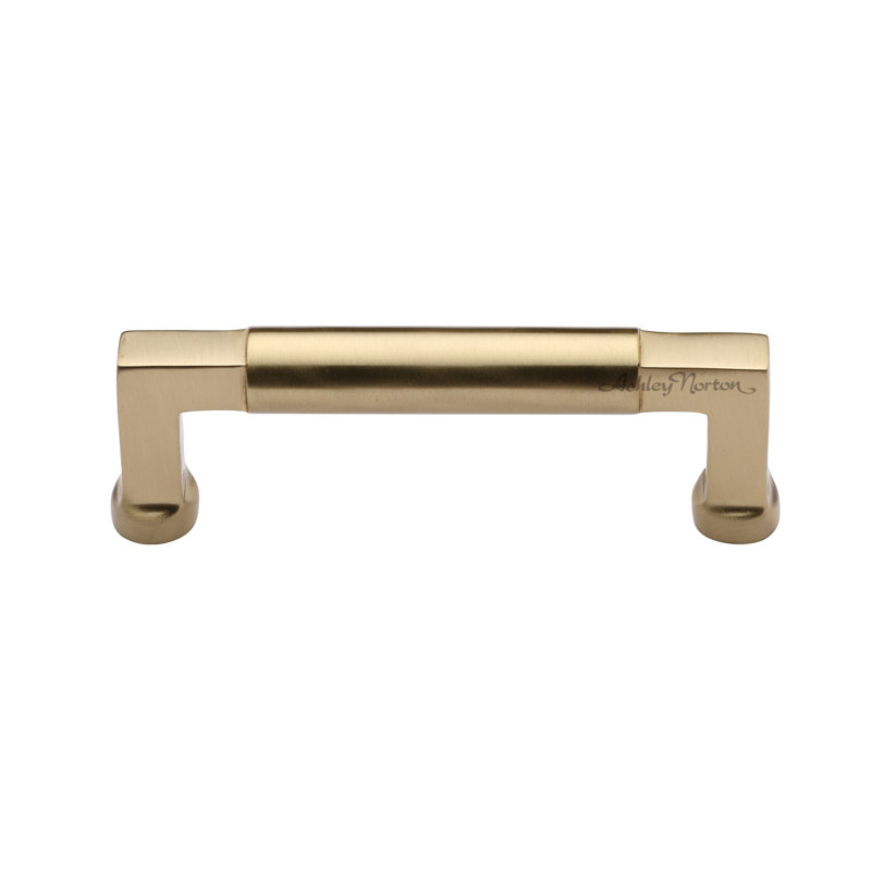 Bauhaus Cabinet Bar Pull, Satin Brass, 8"