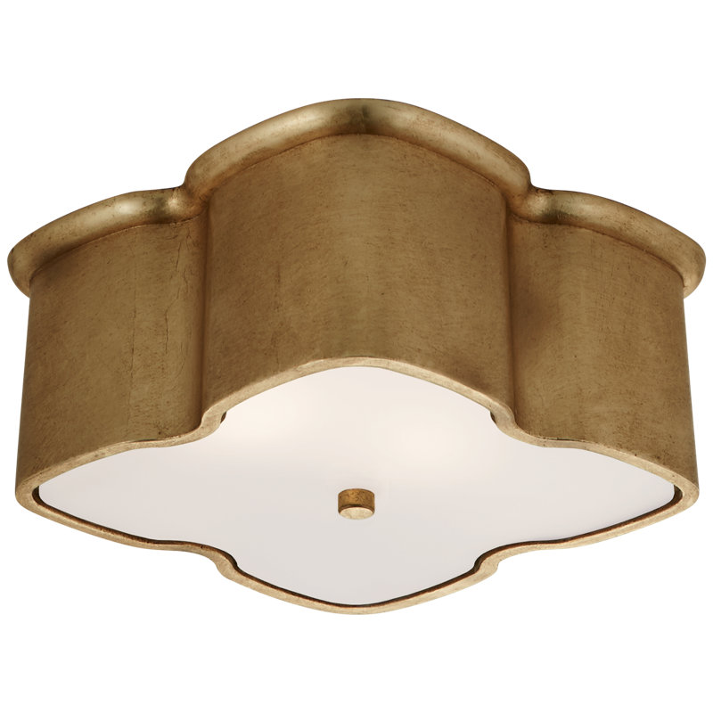 AERIN Bolsena Clover Flush Mount, Gild