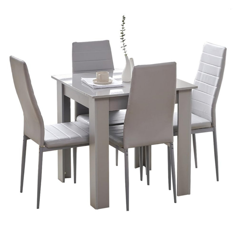 4 - Person Dining Set, Grey